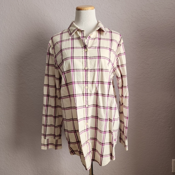 Banana Republic plaid top - Picture 1 of 6